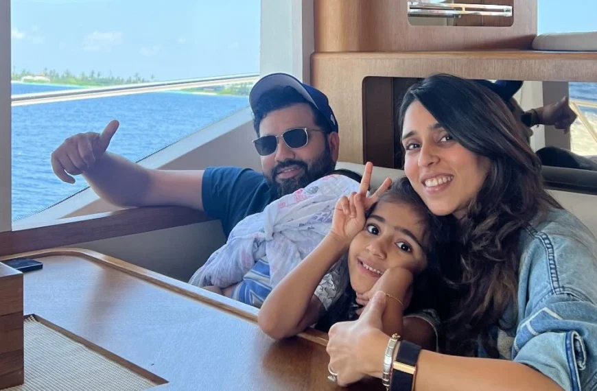 “హిట్ మ్యాన్ వారసుడి బుగ్గలు చూశారా? అచ్చం రోహిత్ లానే ఉన్నాడుగా!”